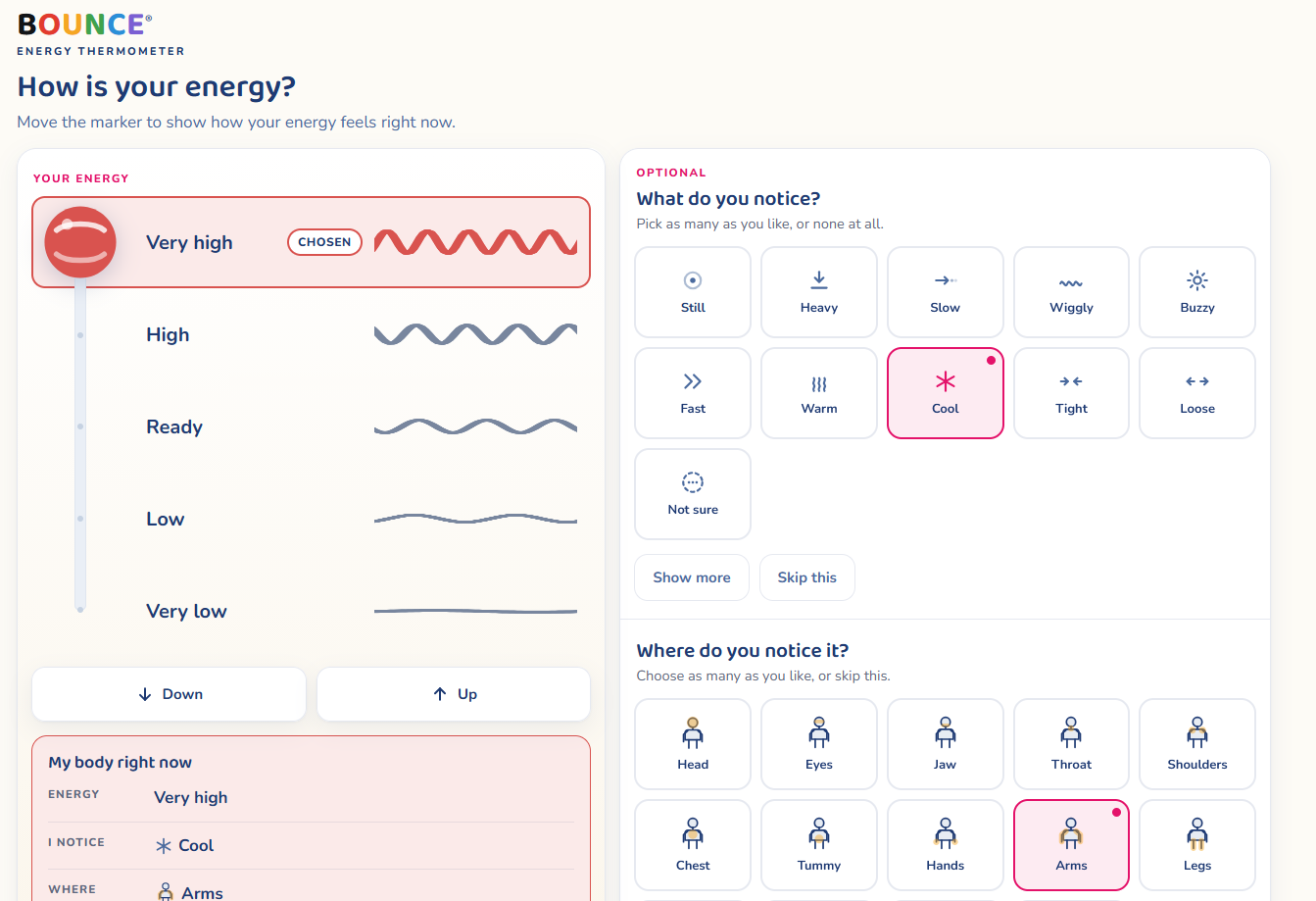 Energy Thermometer